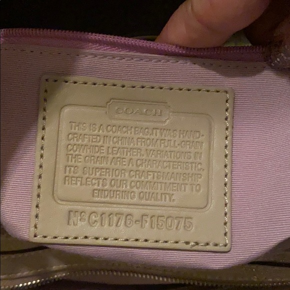 Coach shimmer purse - Picture 3 of 4